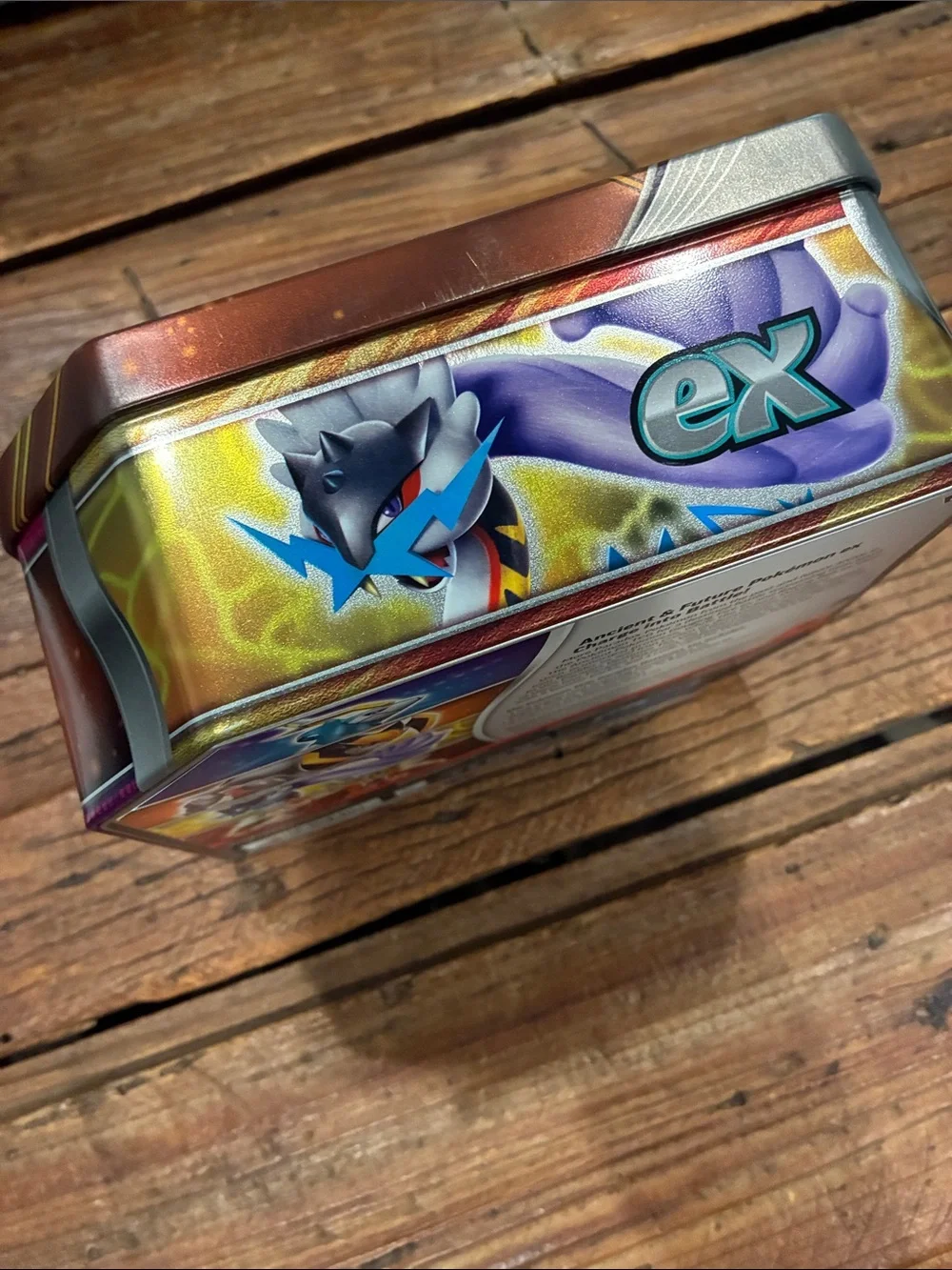 Pokémon Paradox Destinies Tin - Iron Boulder - empty